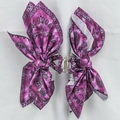 Klassische lila Haarklammer mit Paisley-Schleife und elegantem Stoffdesign - Bunte Paisley Doppelseitige Haarklammer B (Lila)