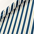 Navy blue and gold striped gift wrapping paper roll for Valentine's Day gifts - Metallic Stripes