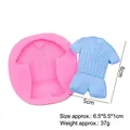 Molde de silicona para camiseta y pantalón de fútbol decoración de pasteles - 1# Forma de Camiseta / Rosa