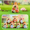 Capybara blind box figures set with spinning wheel and cute animal head accessories - Good Luck Wheel - Whole Box 6pcs