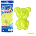 Macaron hellgrüne lange Modellierballons Set mit 100 Stück für Tierfiguren - 100 Stk/Packung / Macaron Gelbgrün