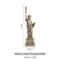 38cm retro gold Liberty Statue statue ornament with New York engraving on base - Gold