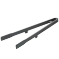 Pinza de cocina de silicona gris resistente al calor para carne sobre fondo blanco - Gris (con soporte)