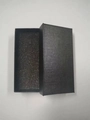 Scatola regalo rettangolare nera in cartone con inserto in schiuma per gioielli - Piccola scatola nera rettangolare