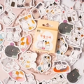 Etori Life Cute Cat sticker set featuring diverse cartoon cat illustrations in a pink box - Cute Kitty