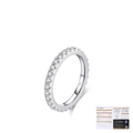 S925 sterling silver eternity band with D-color moissanite stones and GRA certificate - US Size 5 / Full Eternity Style (MSR0015)