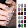 Glitter reflective nail polish set featuring 18 sparkling colors from SZ001 to SZ018 - 8ml/Bottle / 18 Colors Crushed Diamond Set