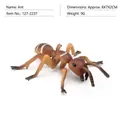 Realistic brown ant insect model figurine for garden decor, size 8x7x2cm, 9g weight - Dark Brown Ant (PL127-2235)