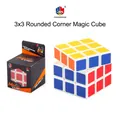 Educational 3x3 rounded corner magic cube with white frame and color panels in box - B168-4 Conventional Style (Color Box)