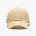 Quick-dry breathable baseball cap in khaki with perforated holes for summer outdoor - Yellow