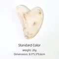 Herzförmiges Guasha-Werkzeug aus Harz in Bernsteinfarbe mit Maßen 8,5x5,5x0,6cm - Reguläre Farbe