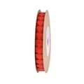 Red heart-shaped cutout ribbon roll for bouquet decoration and gift wrapping - 8mm/5m / Red