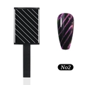 Detailweergave van de nr. 2 cat eye nagelmagneet voor 3D diagonale lichteffecten - Schuine Streep Stijl (N02)