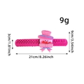 Pink sequined Christmas slap bracelet for kids featuring a cute cartoon snowman design - Snowman / 1 Piece