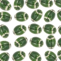 Perline di ceramica verde oliva a forma di football per gioielli fai-da-te e bracciali - verde oliva