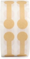 Macro view of brown dumbbell shaped kraft paper jewelry price tags on rolls - Kraft Color (J208)