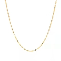 Collana in acciaio inossidabile placcato oro 18K da donna con catena a maglie minimalista - Collana (45cm) / Oro