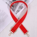 Verstellbarer Ethno-Taschengurt in Rot und Beige gewebt mit goldenen Karabinerhaken - Rot