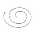 Gepolijste zilveren roestvrijstalen tarweketting met karabijnsluiting voor heren en dames - 550mm x 2.5mm (KN115781-Z)