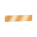 Polished rose gold stainless steel rectangular bar pendant with dual holes for DIY jewelry - 9*45MM Double Hole / Rose Gold