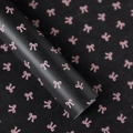 Matte black gift wrapping paper roll with elegant pink bow pattern for floral packaging - 【Black Base Pink Bow】20 Sheets 50*70cm