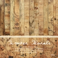 Timber Florals 6x6 inch scrapbook paper pad with vintage wood and flower designs - 22023a 24 Sheets
