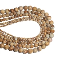 Map stone natural round beads in varied sizes for DIY jewelry making and bracelets - Jasper / 4mm Approx 93pcs