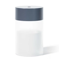 Minimalistischer USB Luftbefeuchter mit grauem Deckel und weißem mattem Gehäuse - Grau