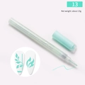 Mint green acrylic paint marker for DIY nail art with 13g net weight and fine tip - #13 Aqua Green