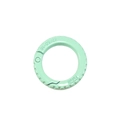Mint green round spring ring buckle O-ring for DIY keychains and bag accessories - Milky Green
