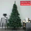 Classic green 120cm PVC Christmas tree with 200 tips and a stable metal stand - 120cm Green PVC Tree