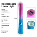 Mini UV LED nail lamp with pink blue gradient metallic finish and USB charging port - Gradient Colorful Handheld Nail Lamp