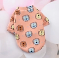 Sweat à capuche en polaire rose avec lions mignons pour petits chiens et chats - Lion