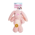Giocattolo per cuccioli a forma di coniglio in peluche rosa con confezione retail - Coniglio / Rosa