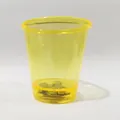 Yellow transparent shot glass necklace with LED light for wedding and party - Transparent Yellow LED Glow Cup (No Hole)