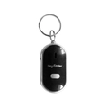 Trova chiavi wireless nero con anello metallico e fori audio su sfondo bianco - Nero (Busta OPP)