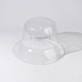 Clear PVC plastic hat support insert for keeping fedora or wool hat shape - Round Top Bucket Hat Transparent Support