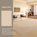 Waterproof agate color rug with high-density weaving and breathable cotton linen backing - S Imitation Cashmere - Agate Color / 120×160cm [brand New Waterproof Fabric]
