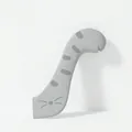 Cat tail shaped gray silicone pet canned food spoon with long handle for wet feeding - Cat Tail Can Spoon / Gray