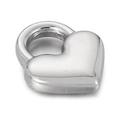 Pendentif cadenas en forme de cœur en acier inoxydable argenté pour colliers DIY - Acier (KLJ4932-Z)