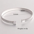 Bracciale a rete in acciaio da 6mm con diametro 62mm e dettagli di peso 10,8g - 6mm / Color Acciaio