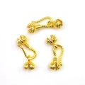 Cierres de capullo de oro de 14K para la creación de joyas DIY collares y brazaletes - Oro de 18k Color Preservado