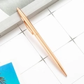 Slim rose gold metal ballpoint pen with a sleek electroplated finish for gift stationery - Sheaffer Style Rose Gold
