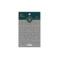 Stickers nail art TS-1584 5D relief floral blanc avec motif de voile de gaze élégant - TS-1584 Fleur de Voile (TS-1584)