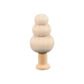 Unpainted natural wood tiered tree figurine for DIY painting and Easter crafts - HE34 Small Tree No.5 5.8cm