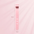 Organisateur de câbles en silicone rose 80mm de long avec trous réglables pour les câbles - 1 Pièce / Rose