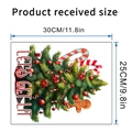 Christmas wall decal dimensions 30x25cm with gingerbread man and festive truck design - SD-58C (LET'S GET LIT) / 25x30cm