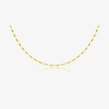 Minimalist S925 sterling silver golden thin lip chain necklace for DIY pendants - 18K Gold-295 (Gold Lip Chain)