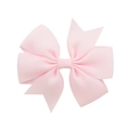 Pink grosgrain ribbon mermaid bow hair clip for girls with elegant layered fabric texture - Pink (24)