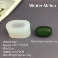 Makro-Detail der Wintermelone Silikonform mit spezifischen Maßen für DIY-Backen - Wintermelone